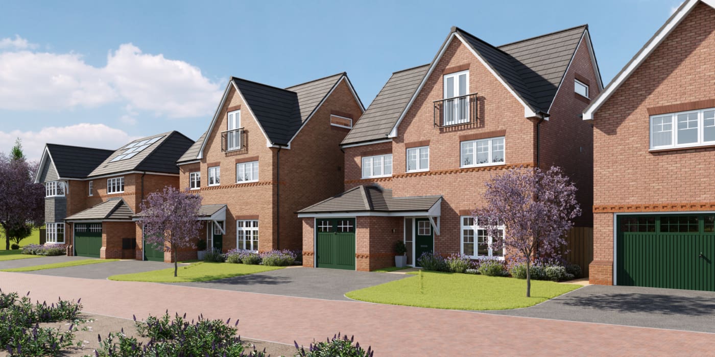 CGI street view of Parr Meadows